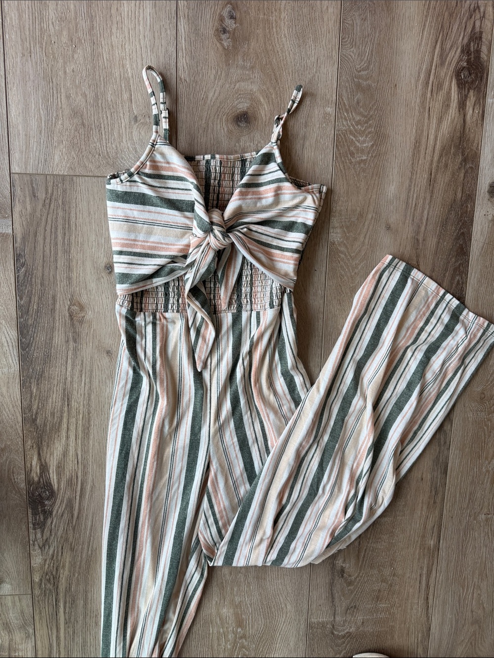 Tie-Front, Open Back Jumpsuit